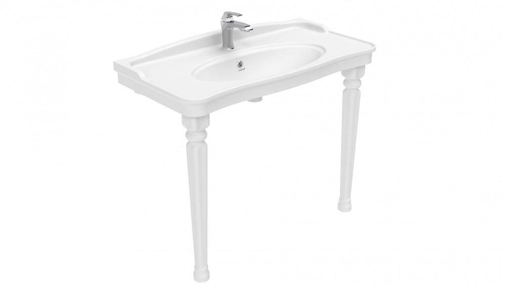 Creavit Antik Etajerli Lavabo Beyaz 100cm - 2