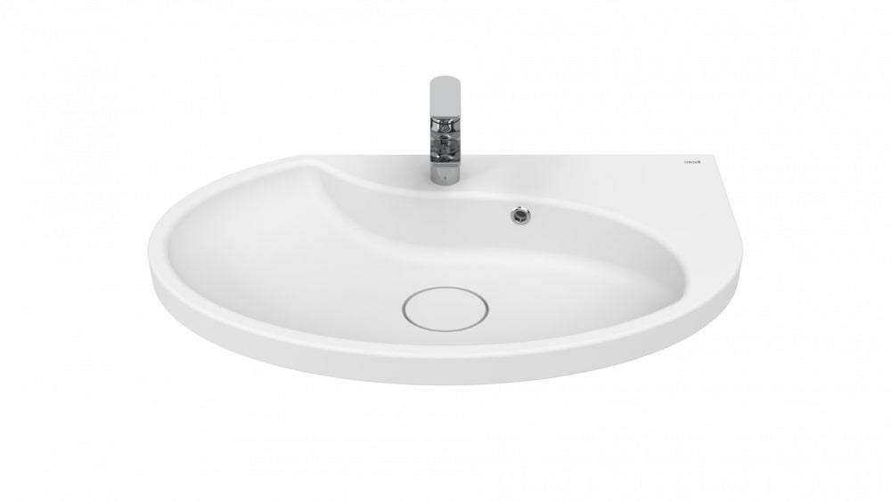 Creavit Aqua Pura Tezgah Üstü Lavabo Beyaz 80cm - 1