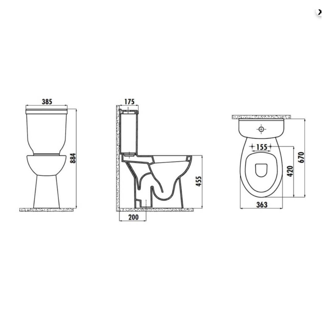 Creavit Bedensel Engelli Alttan Klozet Beyaz - 2