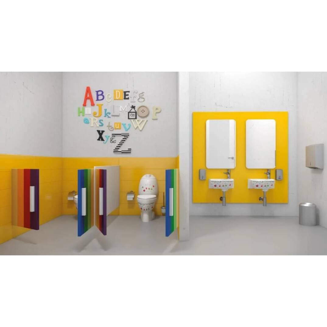 Creavit Çocuk Duroplast Metal Menteşeli Klozet Kapağı Beyaz Dekorlu - 2