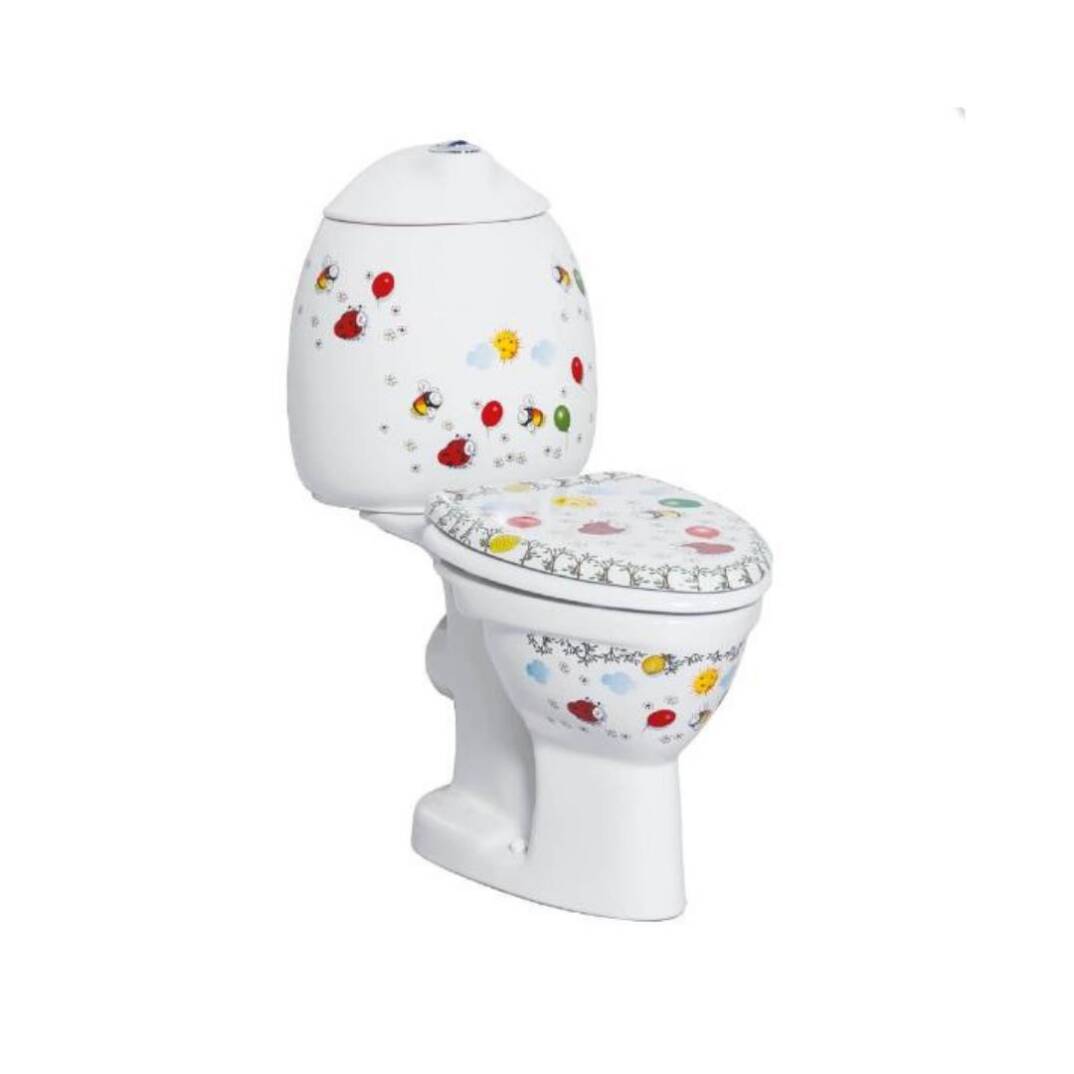 Creavit Çocuk Rezervuar Beyaz Dekorlu - 1