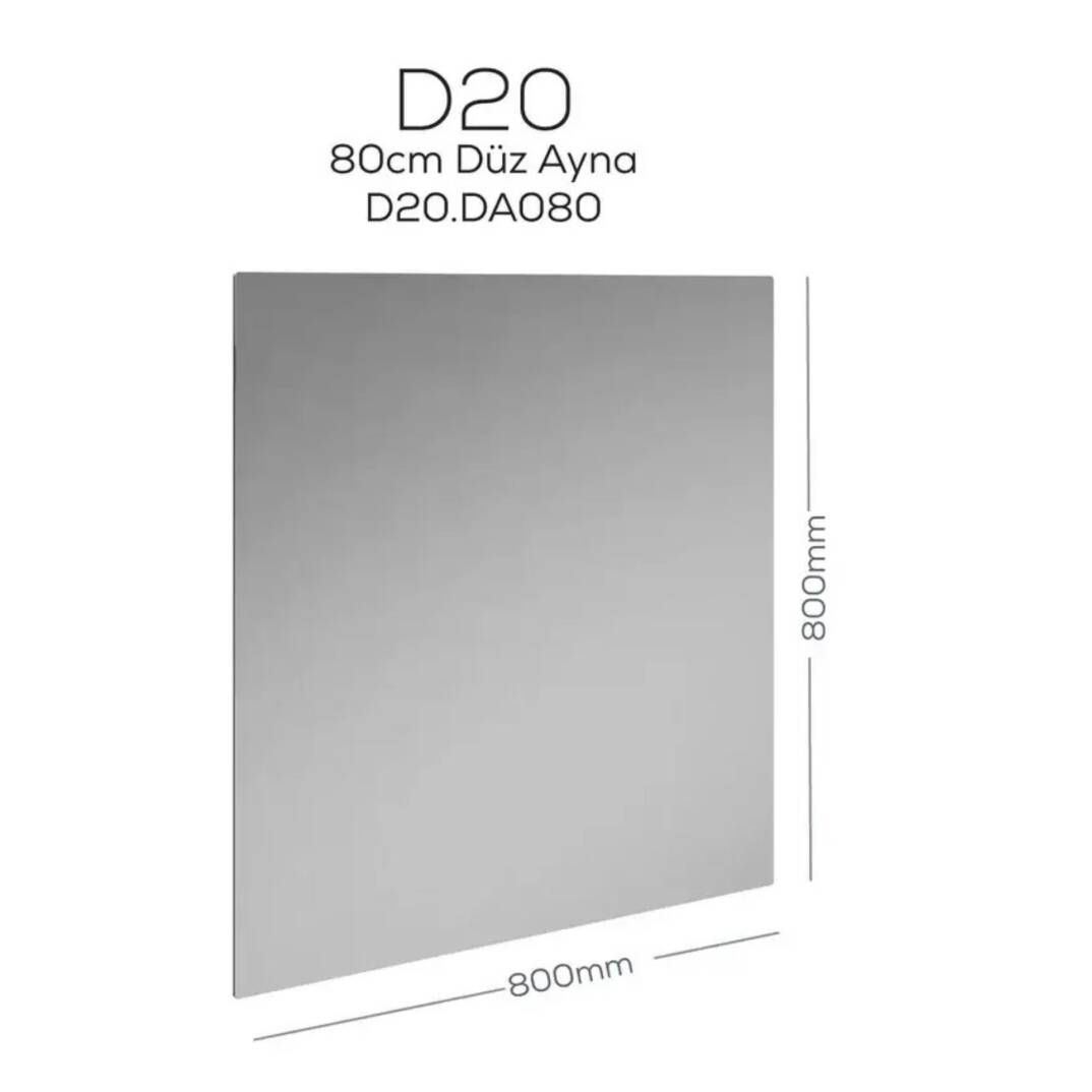 Creavit D20 Düz Ayna 80x80cm - 1