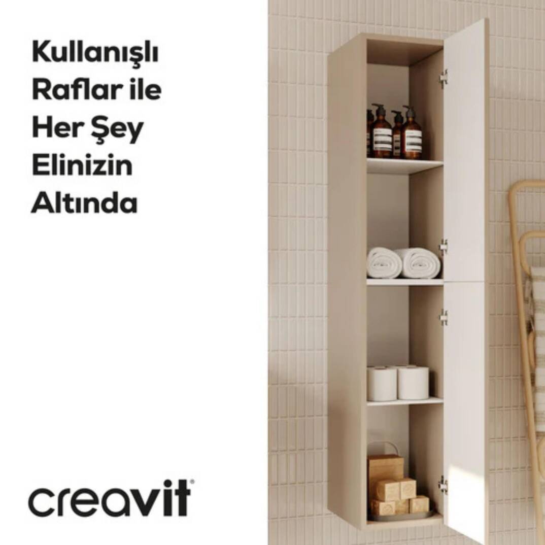 Creavit D20 Sağa Açılır Boy Dolabı Dafne - 2