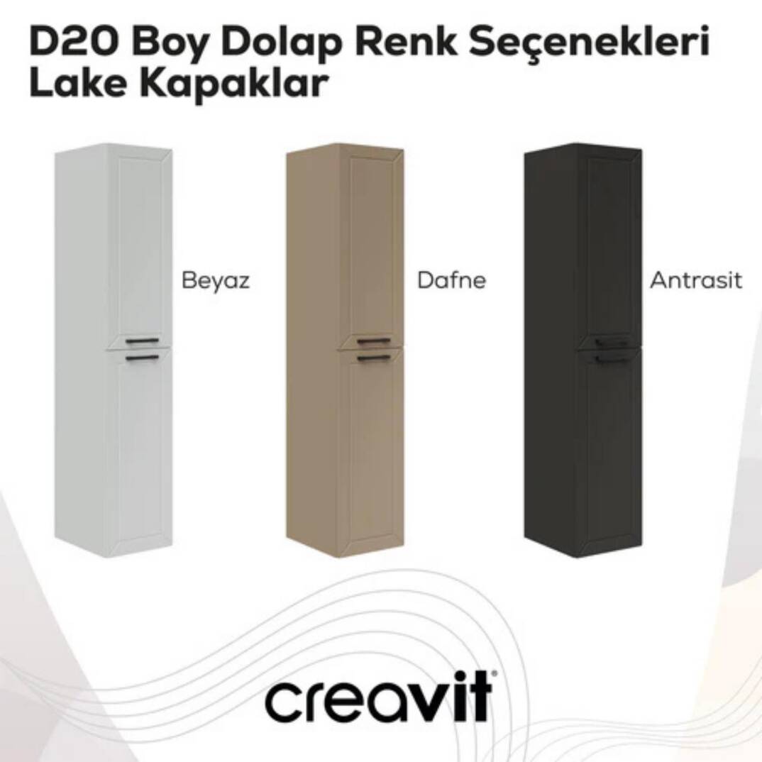 Creavit D20 Sağa Açılır Boy Dolabı Dafne - 3