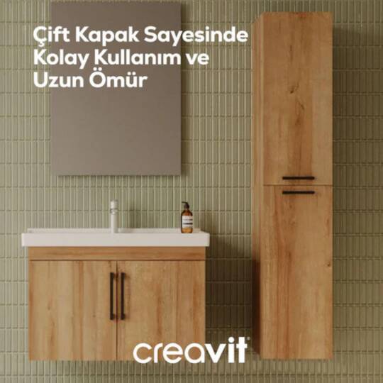 Creavit D20 Sağa Açılır Boy Dolabı Everest - 2