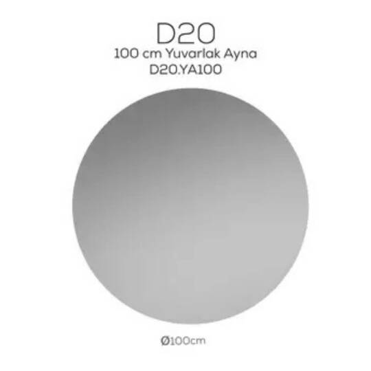 Creavit D20 Yuvarlak Ayna 100cm