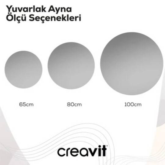 Creavit D20 Yuvarlak Ayna 100cm - 3
