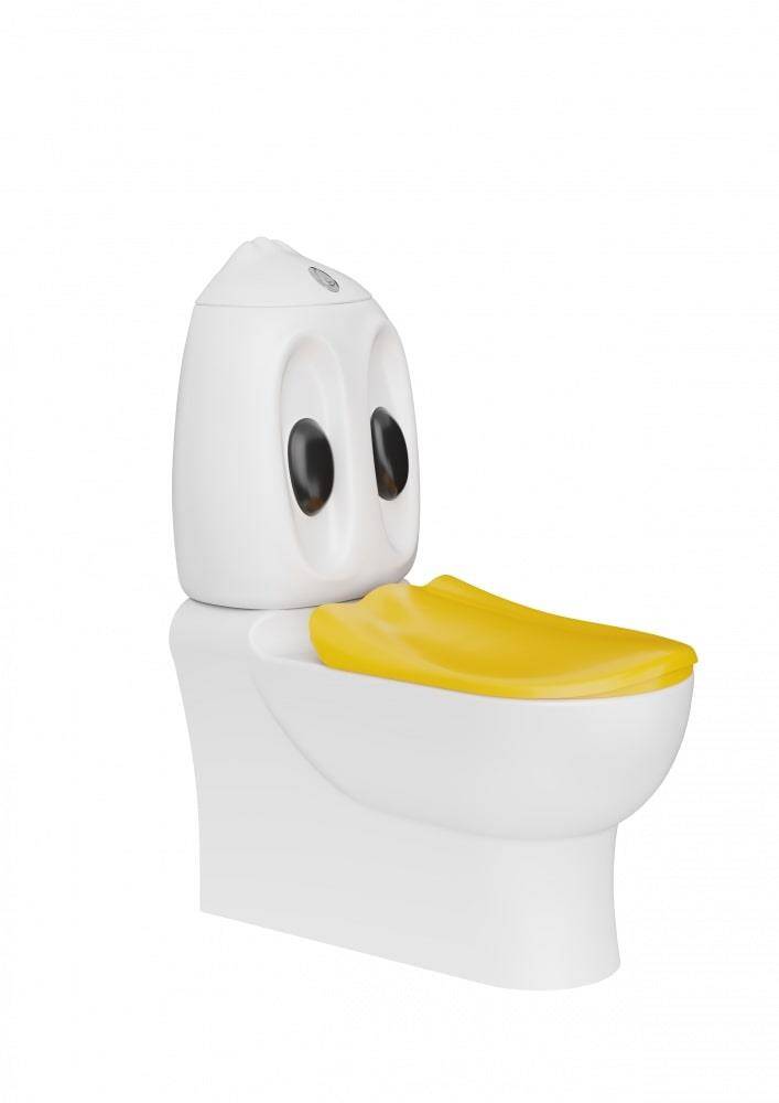 Creavit Ducky Duvara Dayalı Klozet Beyaz - 1