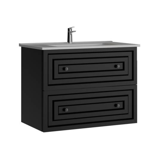 Creavit Kayra Lavabo Dolabı Çekmeceli Mat Antrasit