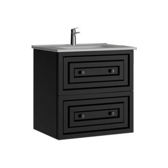 Creavit Kayra Lavabo Dolabı Çekmeceli Mat Antrasit