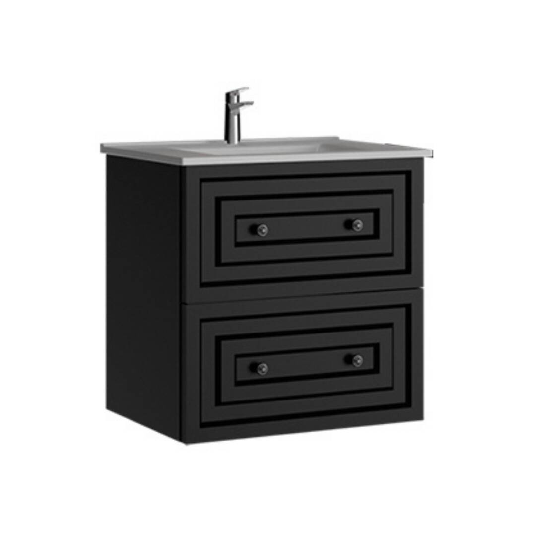 Creavit Kayra Lavabo Dolabı Çekmeceli Mat Antrasit - 1