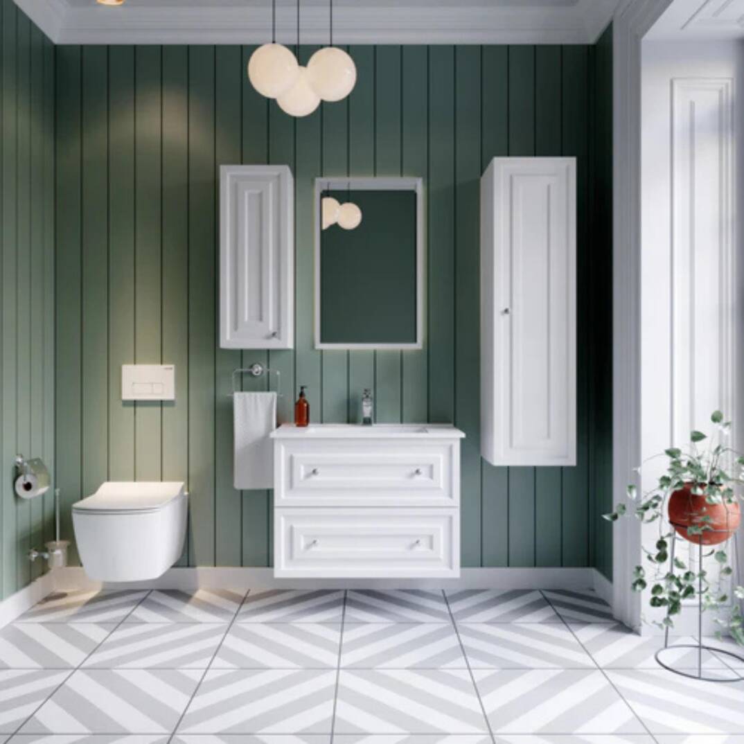 Creavit Kayra Lavabo Dolabı Çekmeceli Mat Beyaz - 2