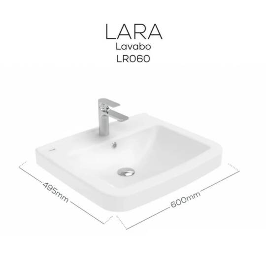 Creavit Lara Lavabo Beyaz 60cm - 2