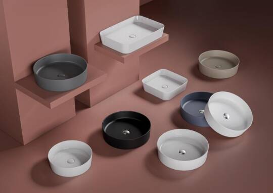 Creavit LOOP Masa Üstü Çanak Lavabo Antrasit Mat 45cm - 3