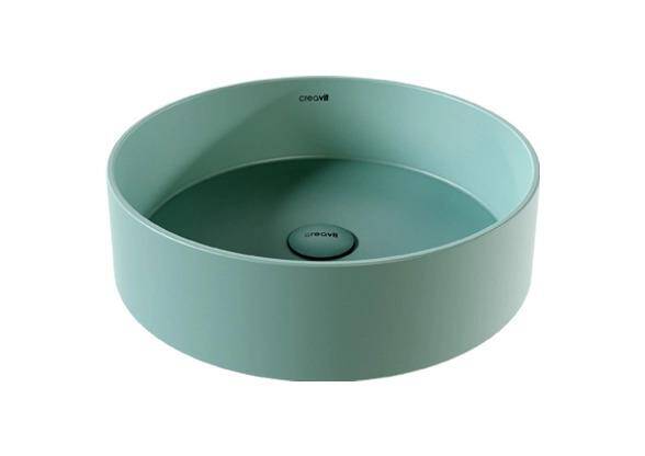 Creavit Loop Yuvarlak Çanak Lavabo Nil Yeşili - 1