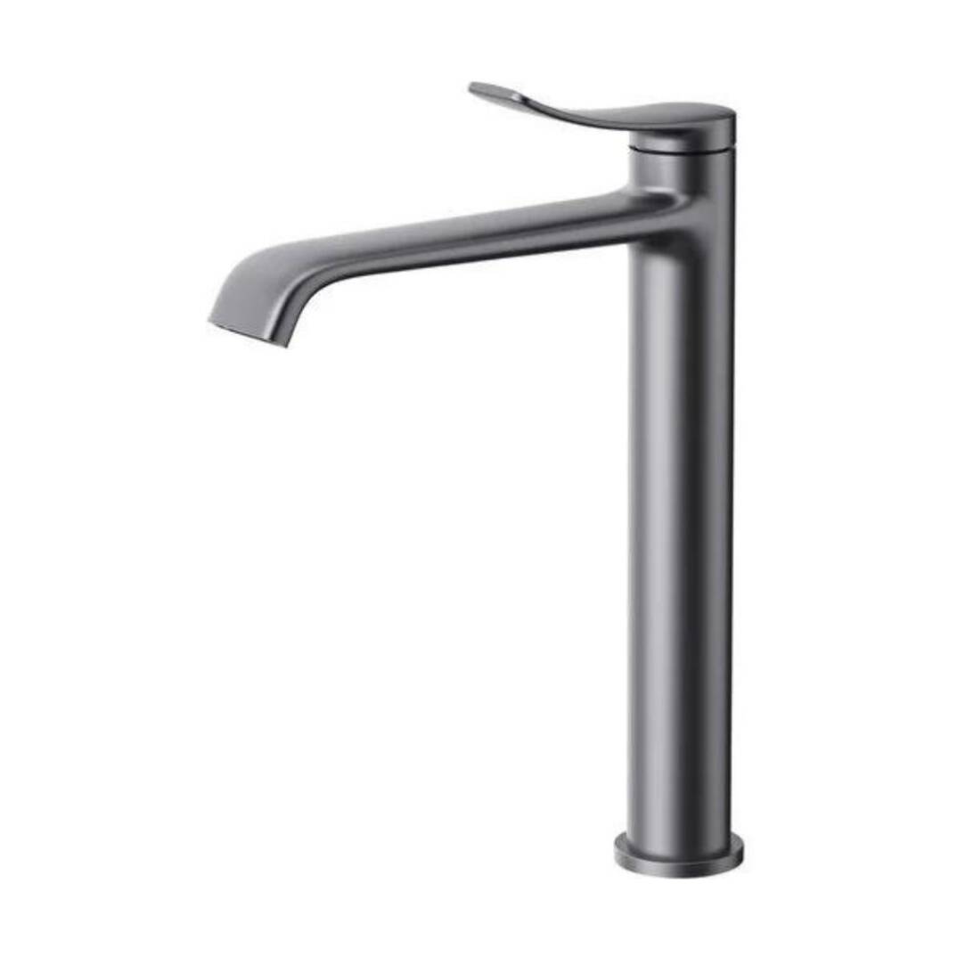 Creavit Lua Uzun Lavabo Armatürü - Metalik Gri - 1