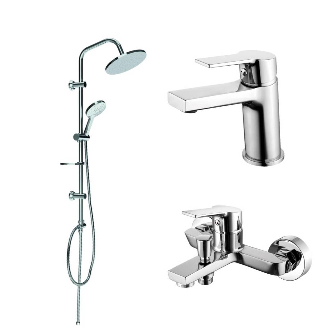 Creavit Luna Banyo Batarya Seti ve Yağmurlama Tepe Duş Sistemi - 1