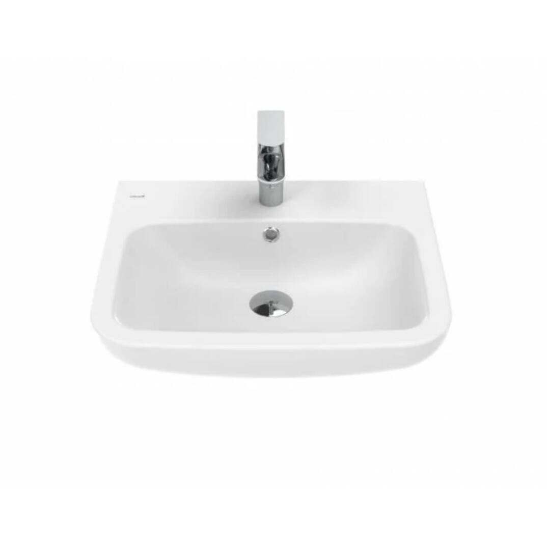 Creavit Ness Yarım Tezgah Lavabo Beyaz 55cm - 1