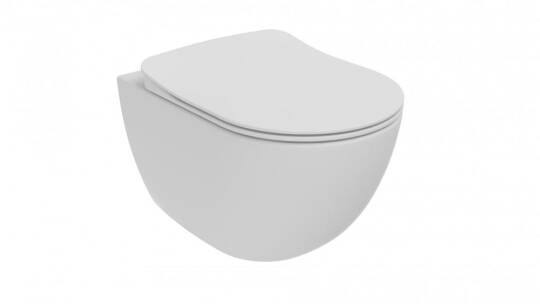 Creavit Rim-Off Asma Klozet Beyaz Mat - 3