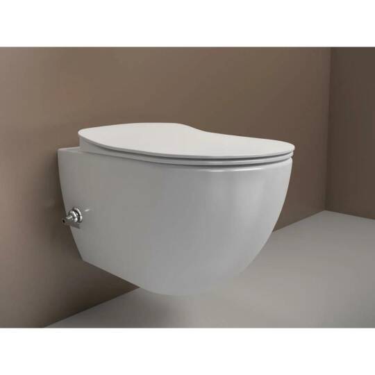 Creavit Rim-Off Asma Klozet Entegre Taharet Musluklu (Soğuk) - 3