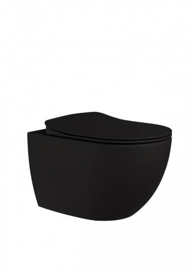 Creavit Rim-Off Asma Klozet Siyah Mat - 2