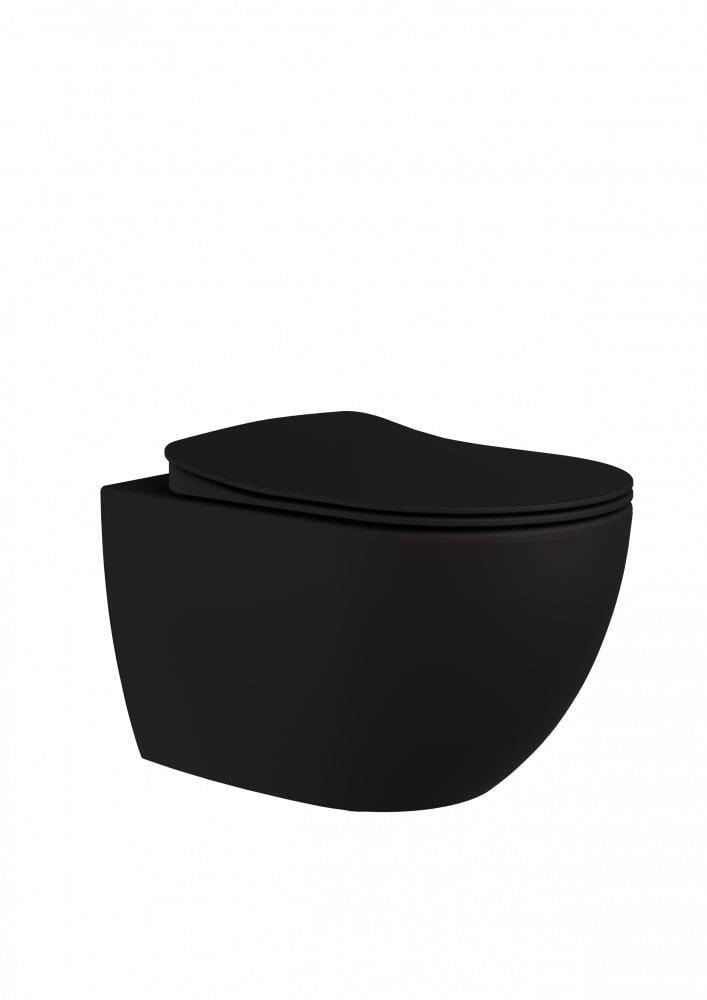 Creavit Rim-Off Asma Klozet Siyah Mat - 2