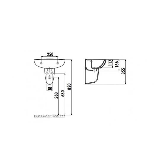 Creavit Sedef Kısa Yarım Ayak Beyaz - 2