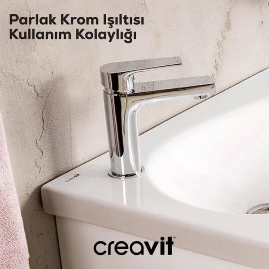 Creavit Sharp Lavabo Armatürü - 3