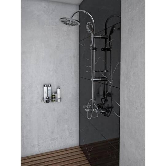 Creavit Tepe Duş Seti - Krom - 2