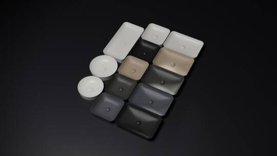 Creavit Ultra Kare Çanak Lavabo Beyaz 40cm - 4