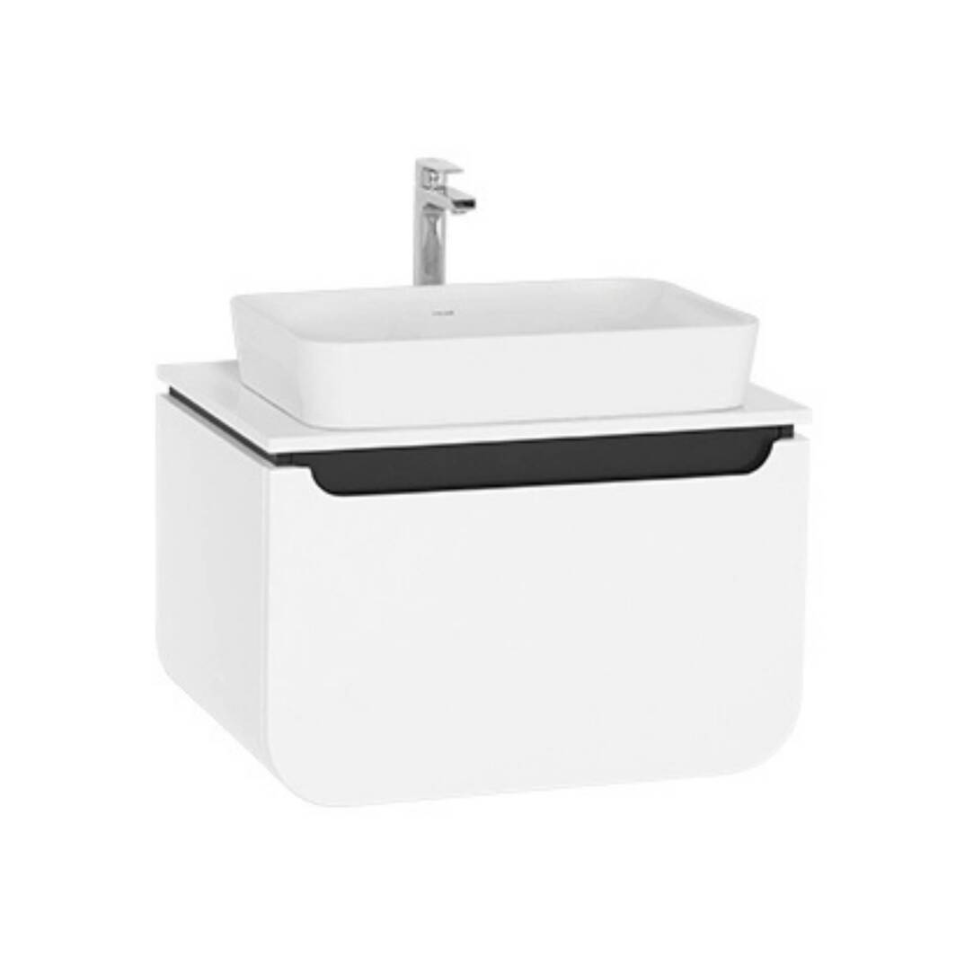 Pion Plus Lavabo Dolabı Mat Beyaz - Antrasit - 1