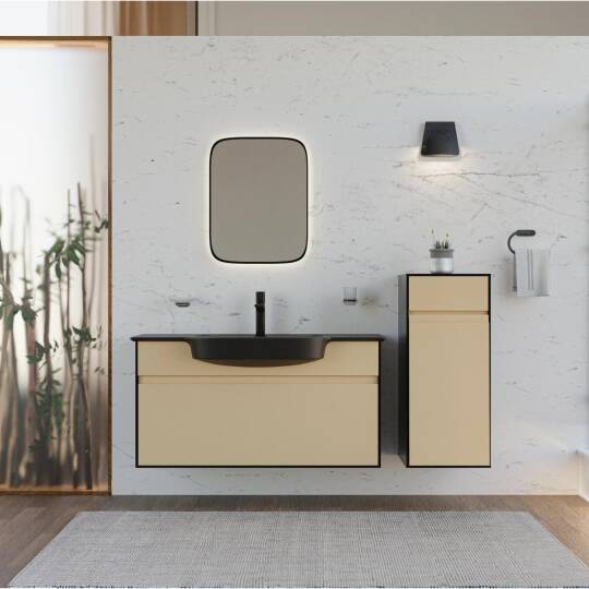 Saily Lavabo Dolabı Dafne 100cm - Lake - 4